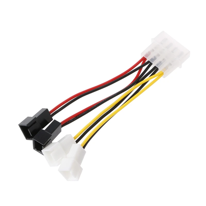 Кабель-переходник с 4-контактным разъемом IDE Molex на 4X 3-контактный TX3 для кабеля питания охлаждающего вентилятора корпуса
Кабель-переходник с 4-контактным разъемом IDE Molex на 4X 3-контактный TX3 для кабеля питания охлаждающего вентилятора корпуса