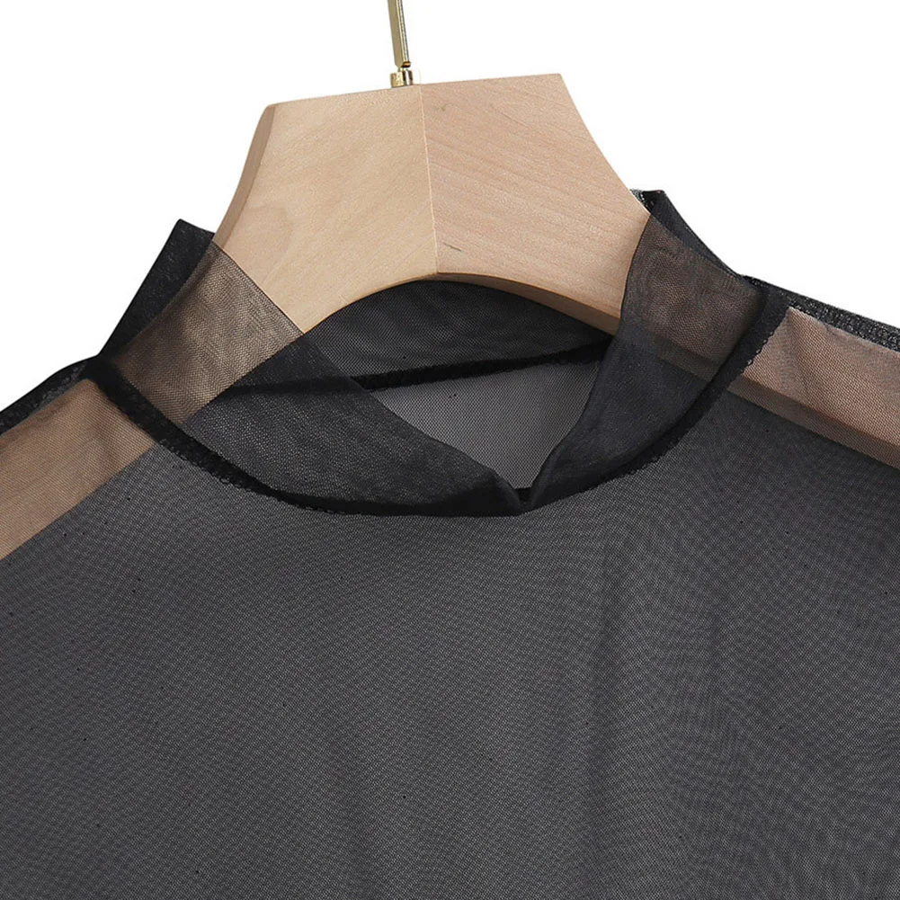 Comfy Fashion Women T-shirt Autumn Female High Stretch Mesh Round Neck Regular Short Sleeve Temperament Commuting
Comfy Fashion Women T-shirt Autumn Female High Stretch Mesh Round Neck Regular Short Sleeve Temperament Commuting