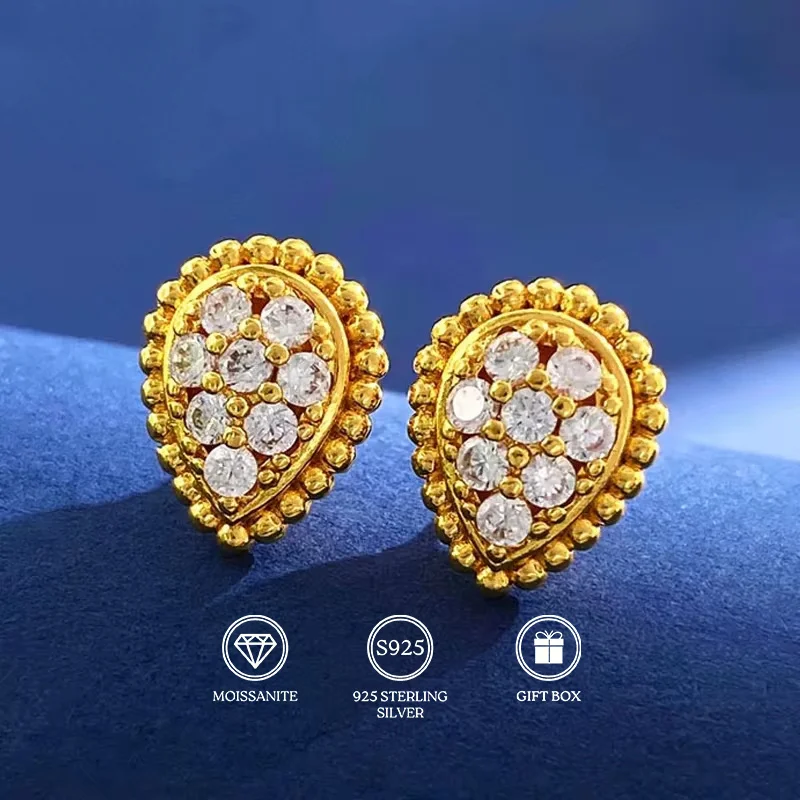 1pair 0.8Carat Sparkling Round Cut Drop-Shaped Moissanite Earrings – Perfect for Girls' Anniversary and Party Gifts.
1pair 0.8Carat Sparkling Round Cut Drop-Shaped Moissanite Earrings – Perfect for Girls' Anniversary and Party Gifts.