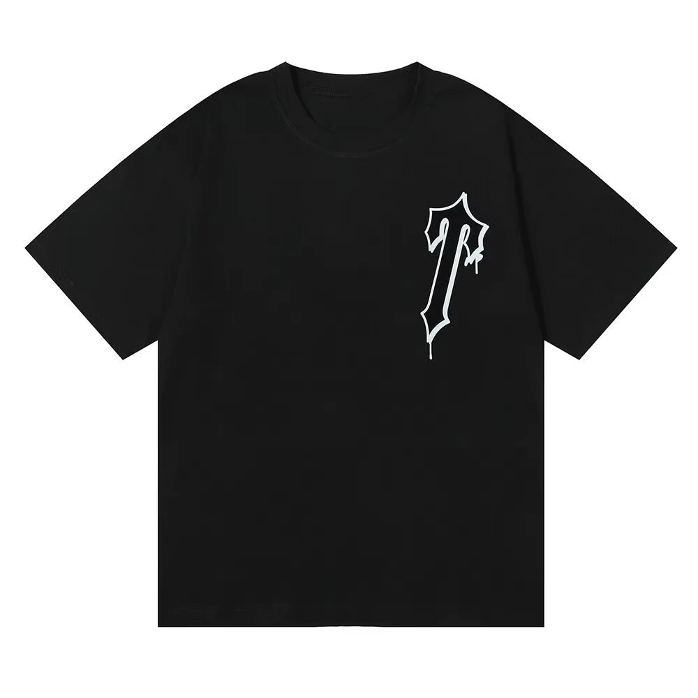 European and American Trendy Brand Irregular Letter Printing High-quality Pure Cotton Loose Short-sleeved T-shirt for Men Women
European and American Trendy Brand Irregular Letter Printing High-quality Pure Cotton Loose Short-sleeved T-shirt for Men Women