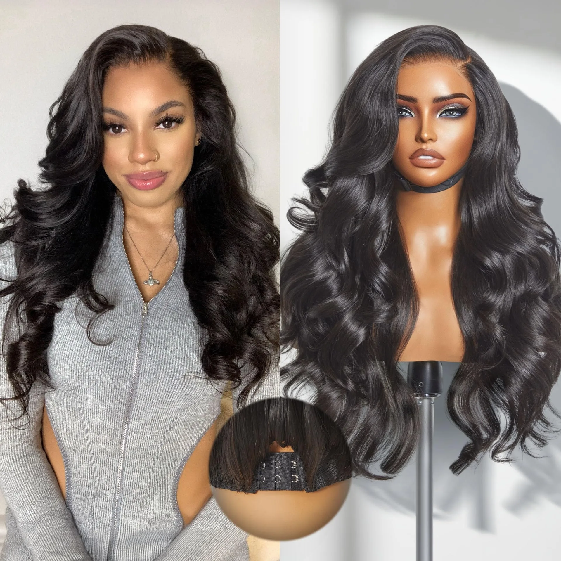HD Transparent Body Wave Lace Frontal Wigs Human Hair Wig 30 40 Inch 13x6 13x4 Lace Front Human Hair Wigs For Black Women 250% Density
HD Transparent Body Wave Lace Frontal Wigs Human Hair Wig 30 40 Inch 13x6 13x4 Lace Front Human Hair Wigs For Black Women 250% Density