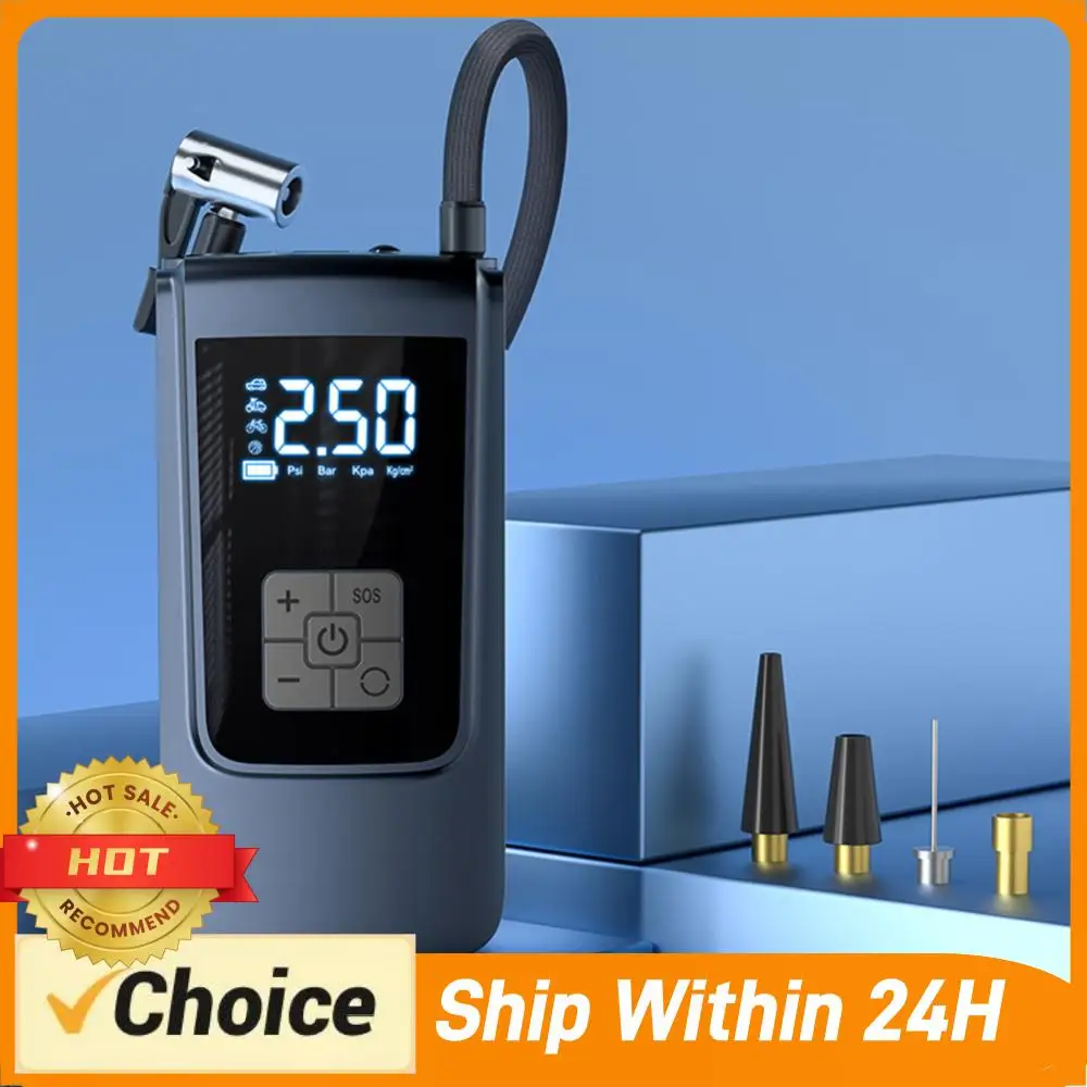 7.4/12V Digital Air Pump 150PSI Car Tire Inflator LED Light Portable Tyre Inflator 6000mAh Electric Inflator Pump for Motorcycle
7.4/12V Digital Air Pump 150PSI Car Tire Inflator LED Light Portable Tyre Inflator 6000mAh Electric Inflator Pump for Motorcycle