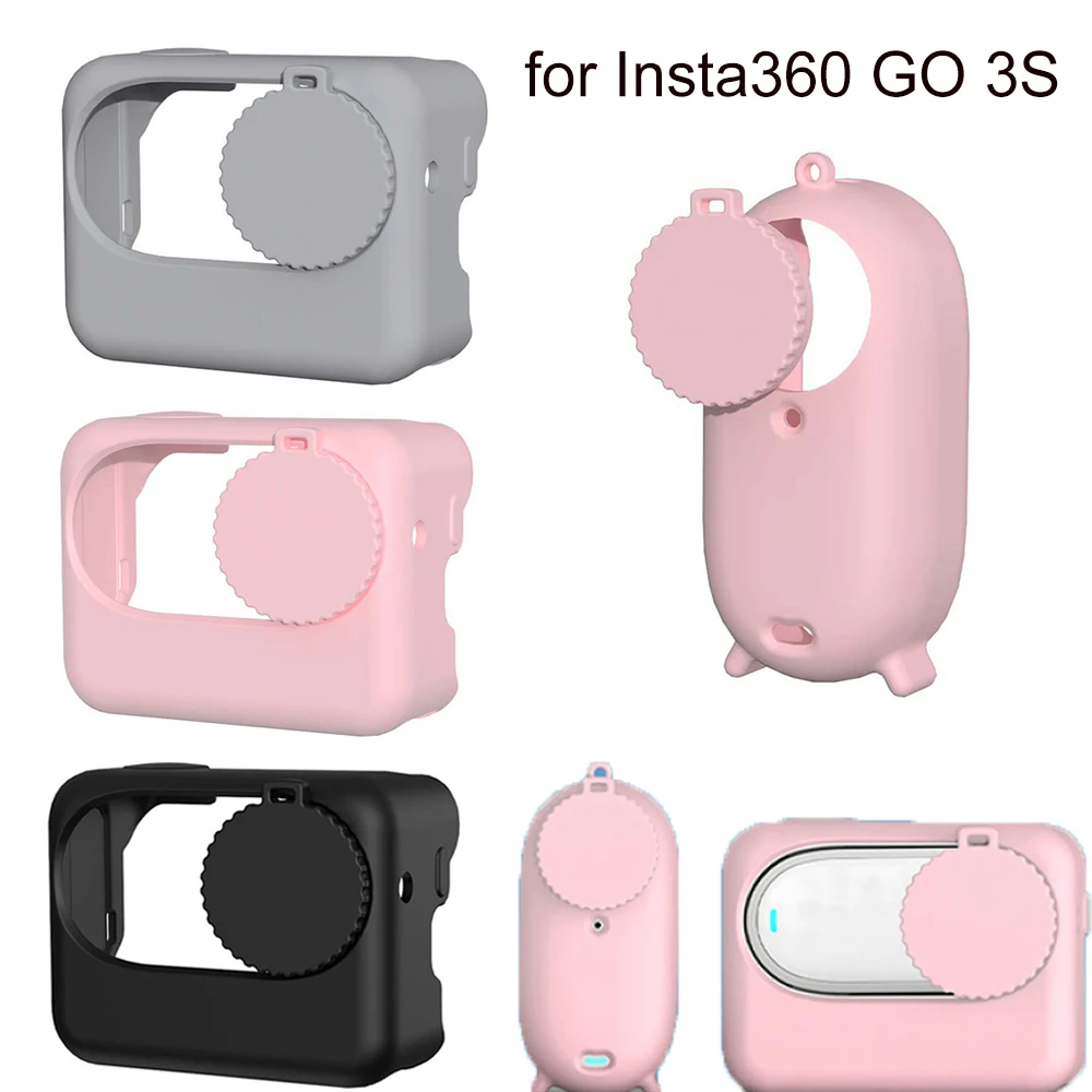 For Insta360 GO 3S Camera Silicone Lens Case Scratchproof Lens Cap Non-slip Protective Cover Body Battery Shell Accessories
For Insta360 GO 3S Camera Silicone Lens Case Scratchproof Lens Cap Non-slip Protective Cover Body Battery Shell Accessories