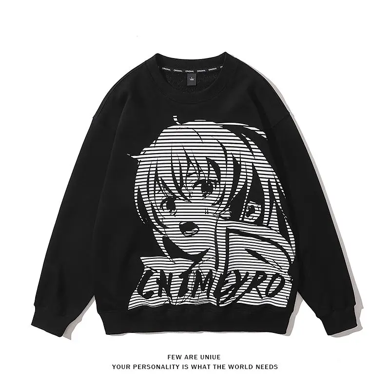 100% Cotton Sweatshirts Inspired by Japanese Anime (No Hoods): Unisex Couple - friendly, Ins - style Loose Street Apparel
100% Cotton Sweatshirts Inspired by Japanese Anime (No Hoods): Unisex Couple - friendly, Ins - style Loose Street Apparel