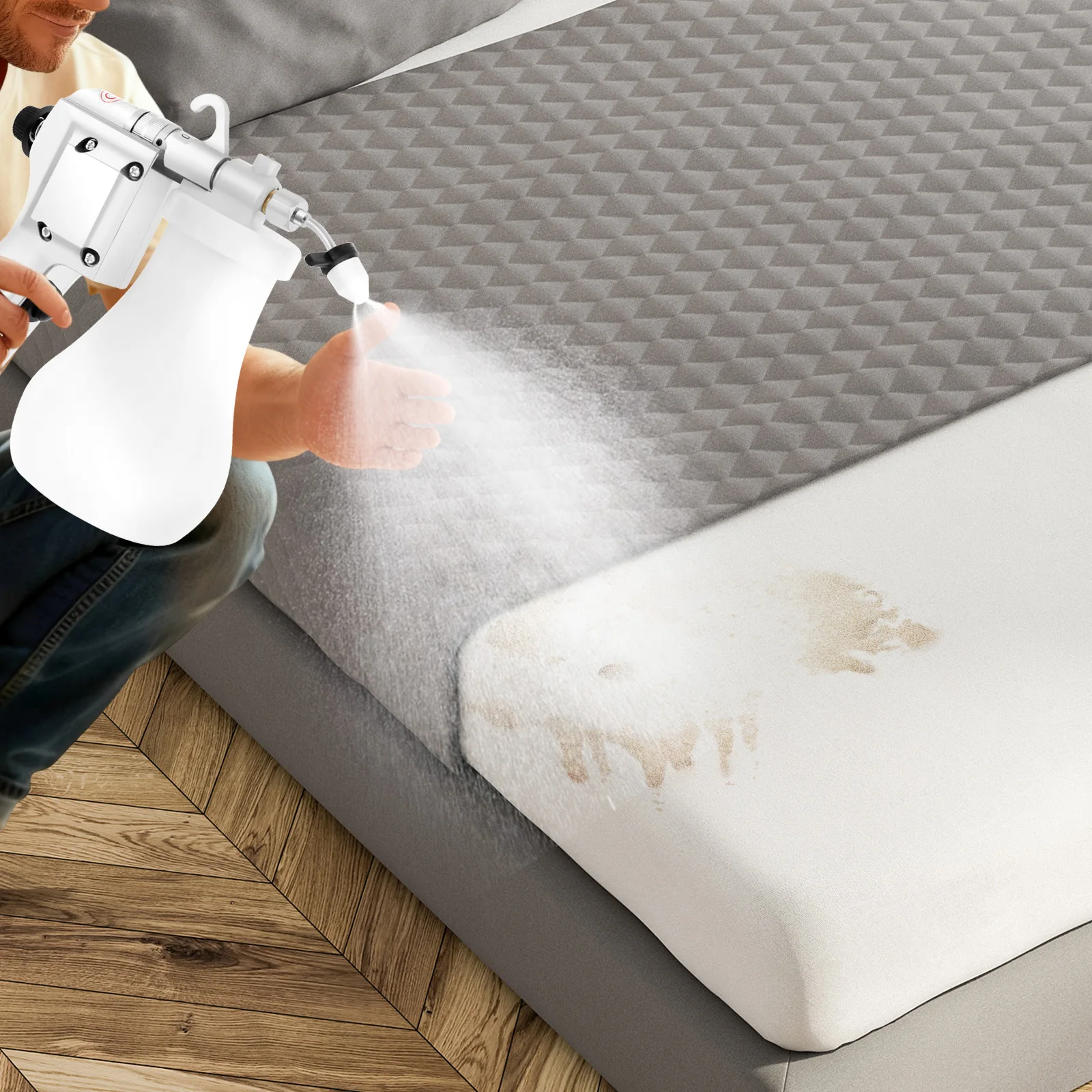 110V Textile Spot Cleaning Gun, 0.65L Capacity 10-15cm Spray Distance, for Screen Printers/ Cleaning Crystals
110V Textile Spot Cleaning Gun, 0.65L Capacity 10-15cm Spray Distance, for Screen Printers/ Cleaning Crystals