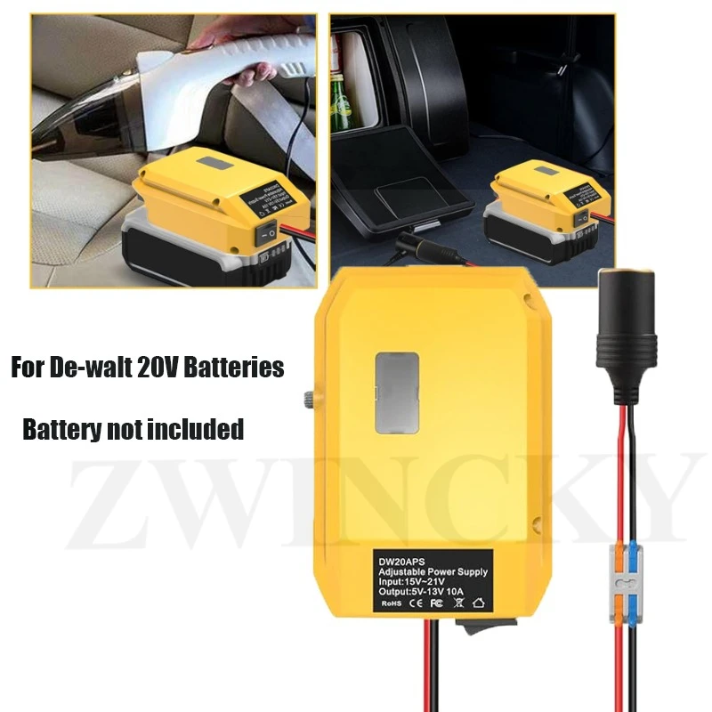 Понижающий преобразователь от 18 В до 12 В для батарей Dewalt 20 В 18 В, выход с адаптером сигаретного прикуривателя, автомобильный холодильник
Понижающий преобразователь от 18 В до 12 В для батарей Dewalt 20 В 18 В, выход с адаптером сигаретного прикуривателя, автомобильный холодильник