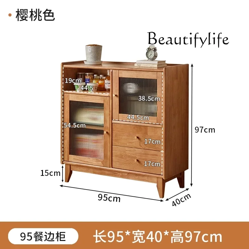 Nordic solid wood dining side cabinet household living room against the wall modern simple dining room storage designer
Nordic solid wood dining side cabinet household living room against the wall modern simple dining room storage designer