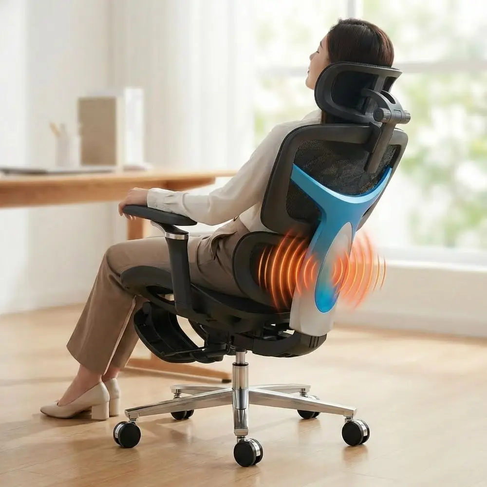Ergonomic Office Chair with Footrest and 3D Lumbar Massage, Adjustable Seat and Back, Big & Tall, 400lbs Capacity, 4D Armrests,
Ergonomic Office Chair with Footrest and 3D Lumbar Massage, Adjustable Seat and Back, Big & Tall, 400lbs Capacity, 4D Armrests,