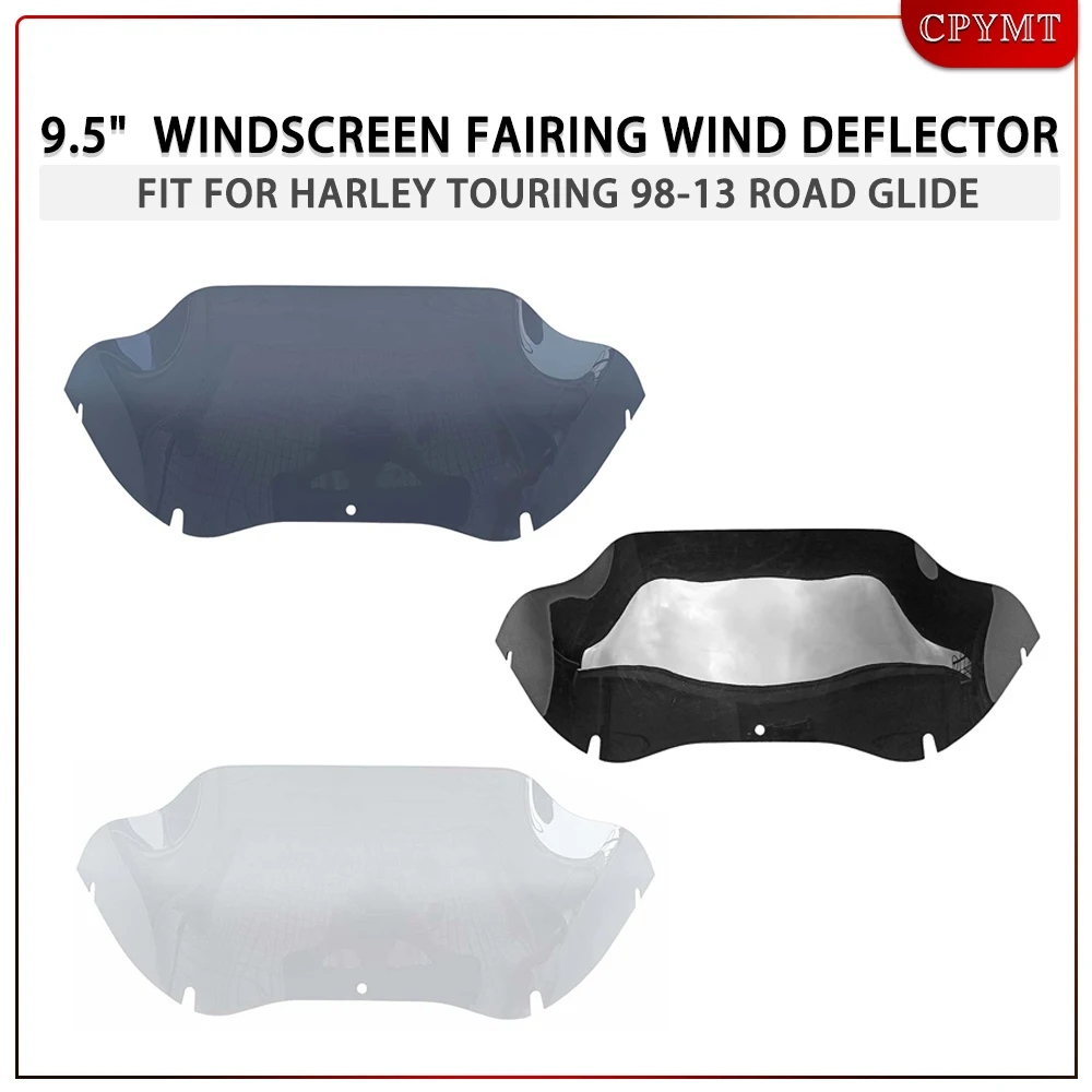 9.5" Motorcycle Wave Windshield Fairing Deflector Cover Accessories fit For Harley Road Glide FLTR FLTRX Windshield 1998-2013
9.5" Motorcycle Wave Windshield Fairing Deflector Cover Accessories fit For Harley Road Glide FLTR FLTRX Windshield 1998-2013