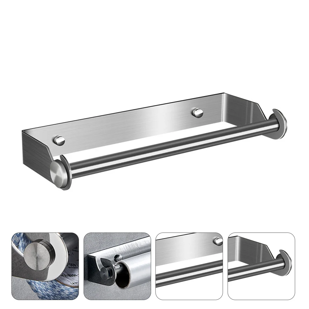 1Pcs Stainless Steel Towel Rack Multipurpose Bathroom Storage Holder Wall-Mounted Roll Paper Tissue Holder Organizer 
1Pcs Stainless Steel Towel Rack Multipurpose Bathroom Storage Holder Wall-Mounted Roll Paper Tissue Holder Organizer