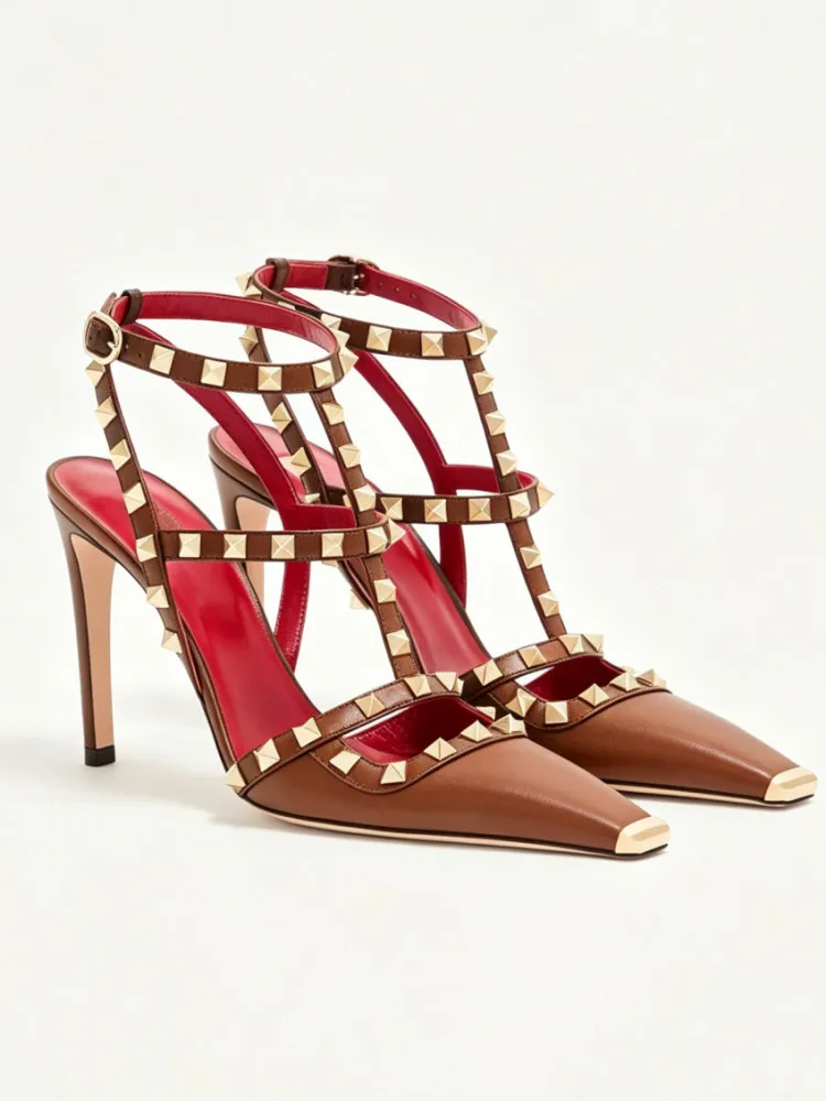 2026Summer Square Headed Rivet High-heeled Women's Sandals, Fashionable and Sexy Women's Party T-table Women's Plus Size Sandals
2026Summer Square Headed Rivet High-heeled Women's Sandals, Fashionable and Sexy Women's Party T-table Women's Plus Size Sandals