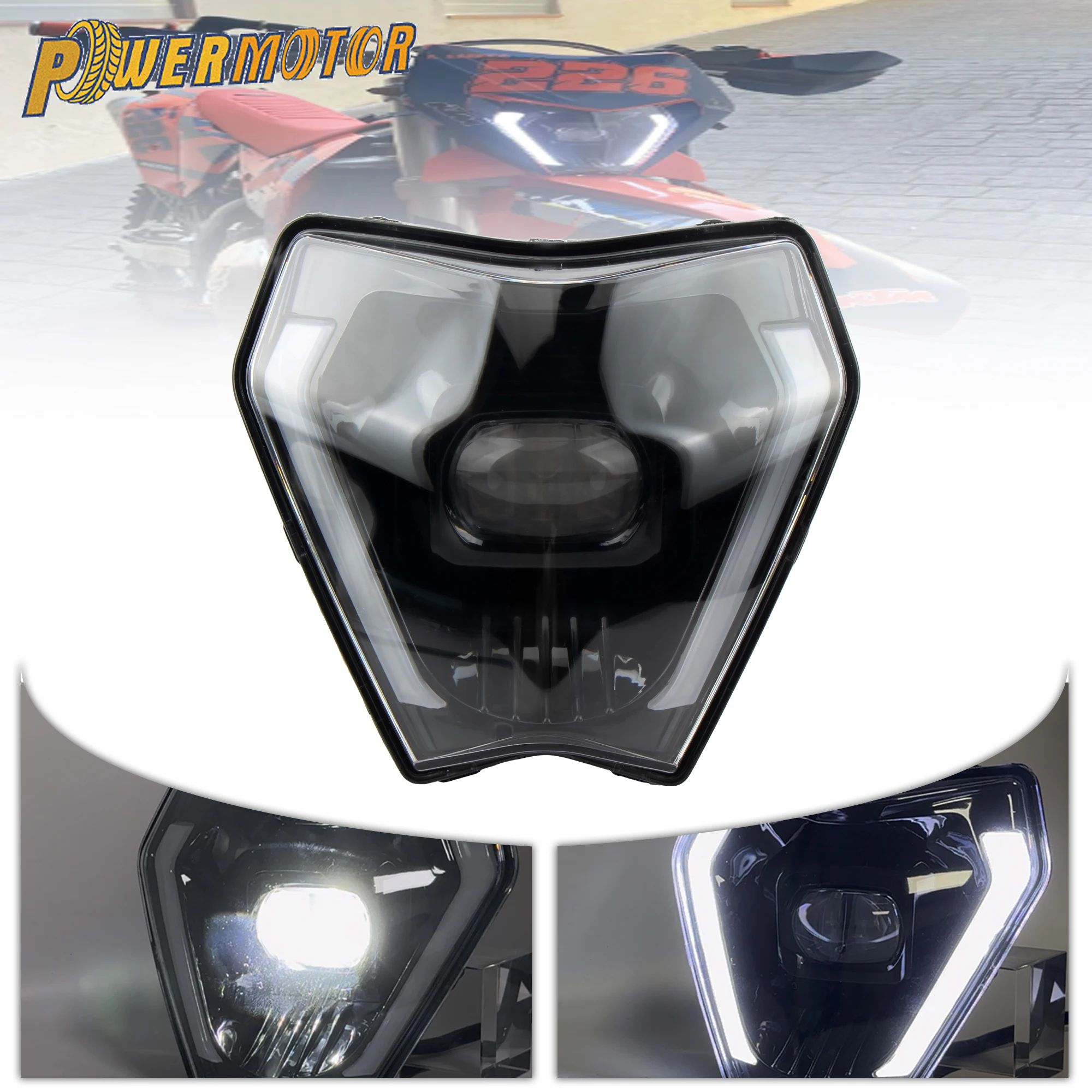 2024 for KTM Motorcycle LED Headlight EXC SXF XCW MX Motocross Enduro DirtBike Off Road Racing Headlamp Fairing Modified Parts
2024 for KTM Motorcycle LED Headlight EXC SXF XCW MX Motocross Enduro DirtBike Off Road Racing Headlamp Fairing Modified Parts