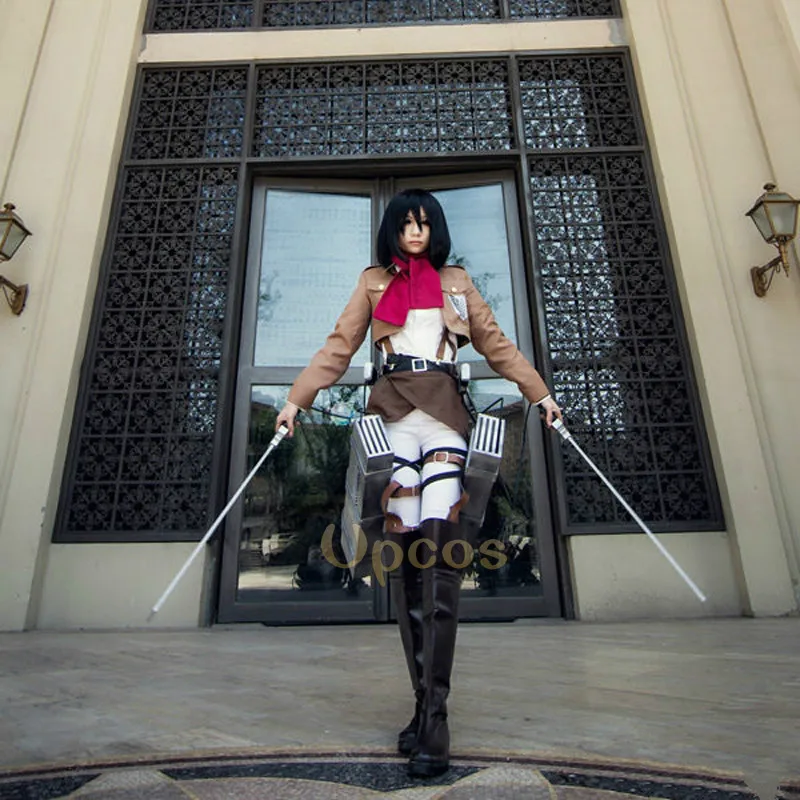 Attack on Titan Cosplay Shingeki no Kyojin Mikasa Ackerman Cosplay Costume Women Halloween Costumes Full Set
Attack on Titan Cosplay Shingeki no Kyojin Mikasa Ackerman Cosplay Costume Women Halloween Costumes Full Set