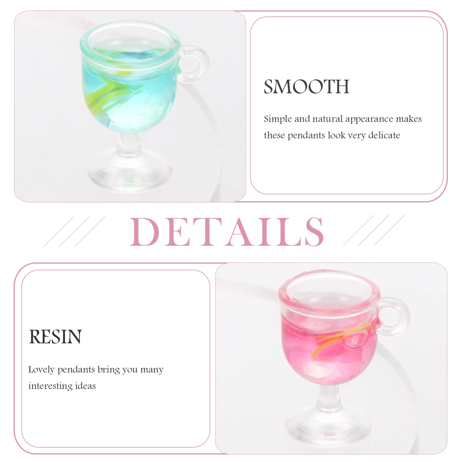 36pcs Imitation Juice Keychain Resin Goblet Charms Pendant Diy Earring Necklace Bracelet Accessories Mini Goblet Pendant For
36pcs Imitation Juice Keychain Resin Goblet Charms Pendant Diy Earring Necklace Bracelet Accessories Mini Goblet Pendant For