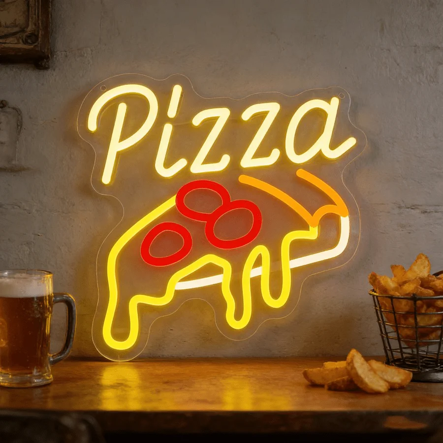 Pizza Neon Light LED Wall Sign USB Dimmable for Game Room Man Cave Decor Restaurant Pizza Shop Kitchen Wall Art Opening Gift
Pizza Neon Light LED Wall Sign USB Dimmable for Game Room Man Cave Decor Restaurant Pizza Shop Kitchen Wall Art Opening Gift