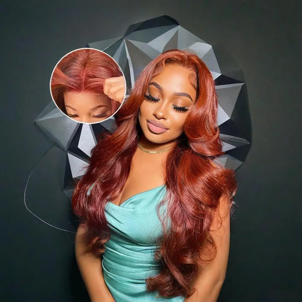 Reddish Brown 13x4 13x6 Lace Front Wigs Human Hair Pre Plucked 200% Density Body Wave Colored Human Hair Lace Frontal Human Wig
Reddish Brown 13x4 13x6 Lace Front Wigs Human Hair Pre Plucked 200% Density Body Wave Colored Human Hair Lace Frontal Human Wig