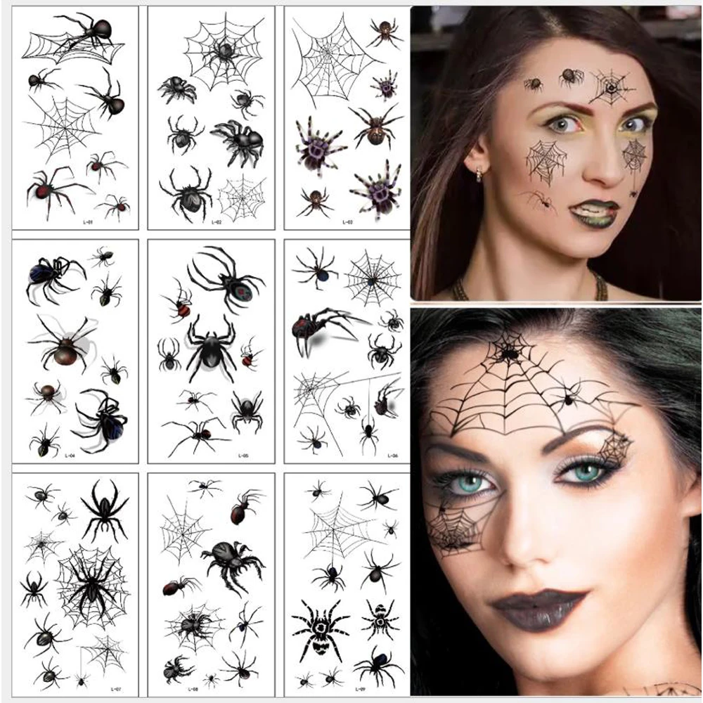 Women Scar Spider Design Halloween Waterproof Body Art Stickers Face Patch Temporary Tattoos Tattoo Stickers
Women Scar Spider Design Halloween Waterproof Body Art Stickers Face Patch Temporary Tattoos Tattoo Stickers