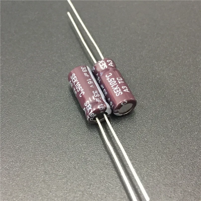 10 шт./100 шт. 33uF 16V TEAPO SEK Series 5x11 мм 16V3 3uF Алюминиевый электролитический конденсатор
10 шт./100 шт. 33uF 16V TEAPO SEK Series 5x11 мм 16V3 3uF Алюминиевый электролитический конденсатор