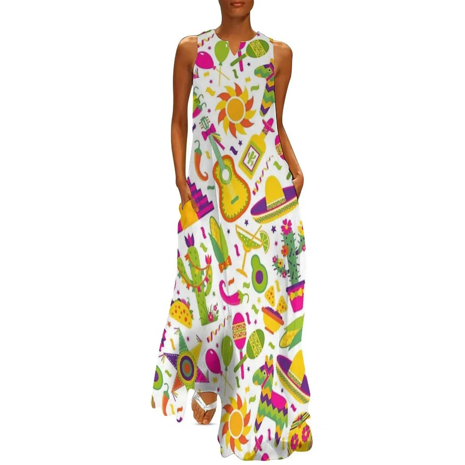 Cinco de Mayo Pattern Long Dress women's summer dress 2025 women's fashion dresses luxury woman evening dress Female
Cinco de Mayo Pattern Long Dress women's summer dress 2025 women's fashion dresses luxury woman evening dress Female