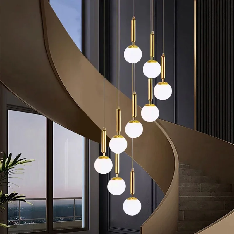Modern home decor led lights pendant light lamps forstaircase Chandeliers for living room hanging light indoor lighting
Modern home decor led lights pendant light lamps forstaircase Chandeliers for living room hanging light indoor lighting