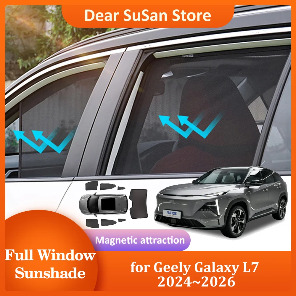 Car Magnetic Sunshade for Geely Galaxy L7 2024~2026 2025 Roof Windshield Curtain Window Sun Visor Pad Sunroof Cover Accessories
Car Magnetic Sunshade for Geely Galaxy L7 2024~2026 2025 Roof Windshield Curtain Window Sun Visor Pad Sunroof Cover Accessories