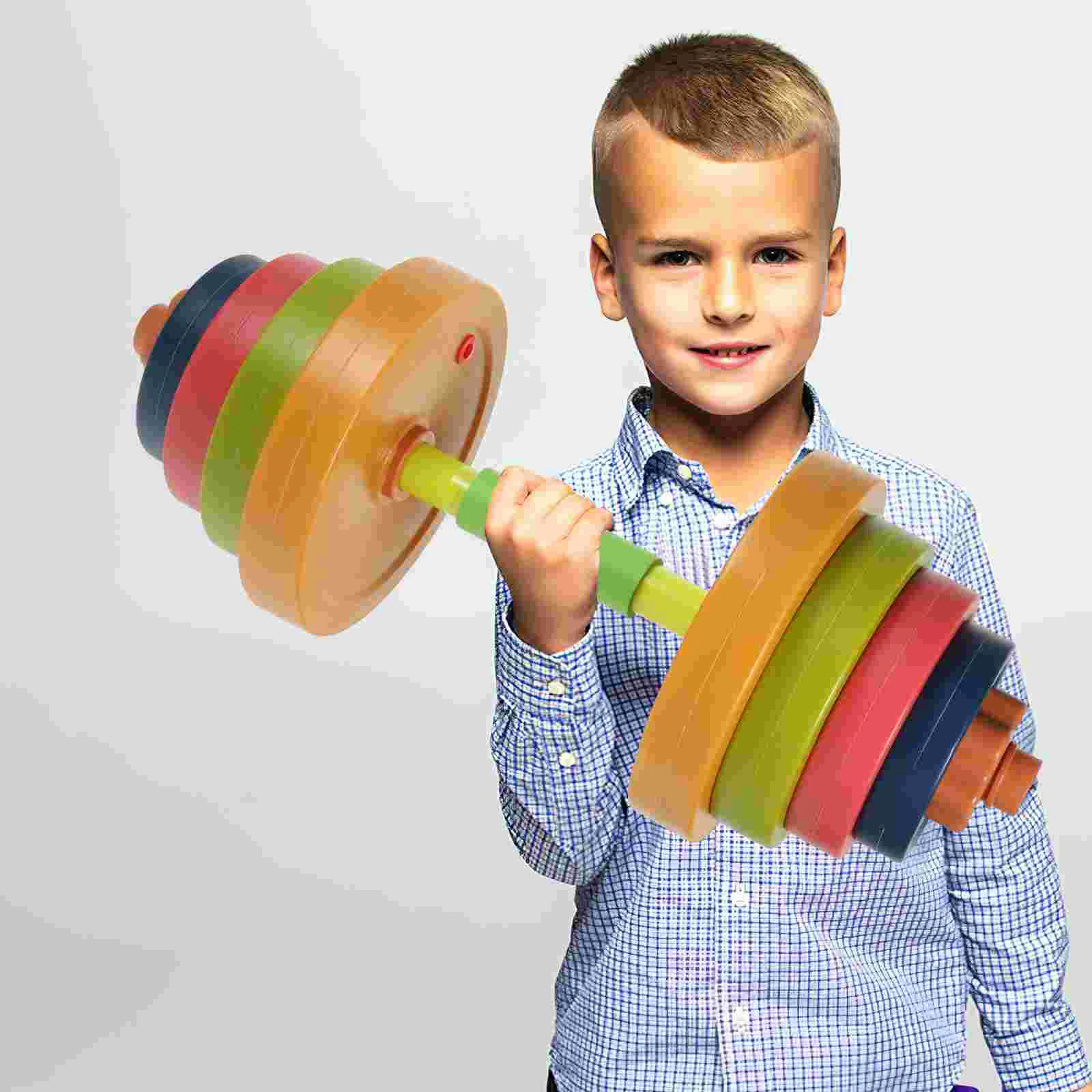 Adjustable Weight Dumbbells Kids Toys Barbell Workout Equipment Child for Toddlers Plastic Material Bright Color Lasting
Adjustable Weight Dumbbells Kids Toys Barbell Workout Equipment Child for Toddlers Plastic Material Bright Color Lasting