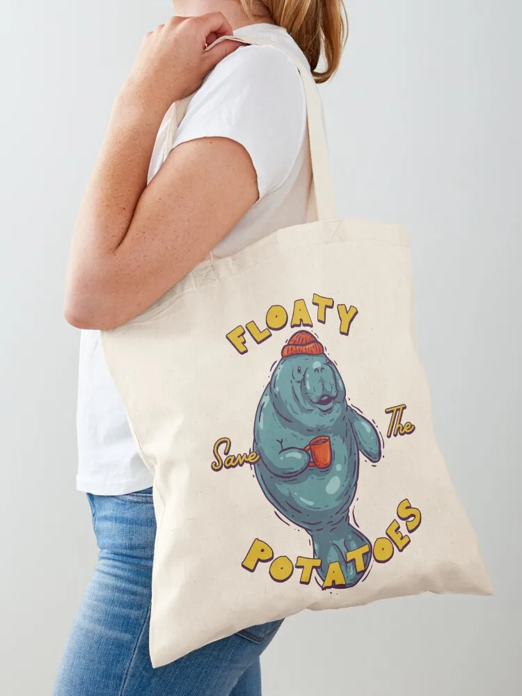 Save The Floaty Potatoes - Sailor Manatee Having a Coffee Manatea Dugong Manatee County Tote Bag
Save The Floaty Potatoes - Sailor Manatee Having a Coffee Manatea Dugong Manatee County Tote Bag