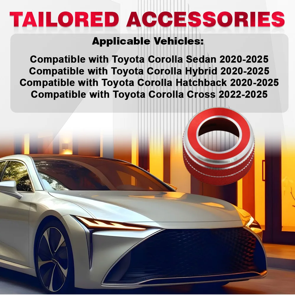 For Toyota Corolla Sedan Hybrid Hatchback 2020 2021 2022 2023 2024 2025 2Pcs Car Rearview Mirror Adjust Knobs Ring Cover
For Toyota Corolla Sedan Hybrid Hatchback 2020 2021 2022 2023 2024 2025 2Pcs Car Rearview Mirror Adjust Knobs Ring Cover
