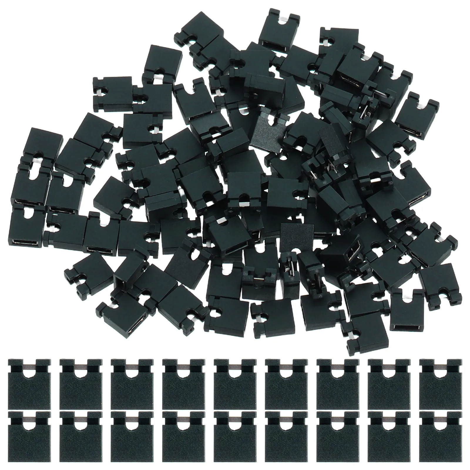 100Pcs Black Plastic Jumper Caps 2.54mm Standard Circuit Board Shunts Short Circuit Connection for DIY Electronics Projects
100Pcs Black Plastic Jumper Caps 2.54mm Standard Circuit Board Shunts Short Circuit Connection for DIY Electronics Projects