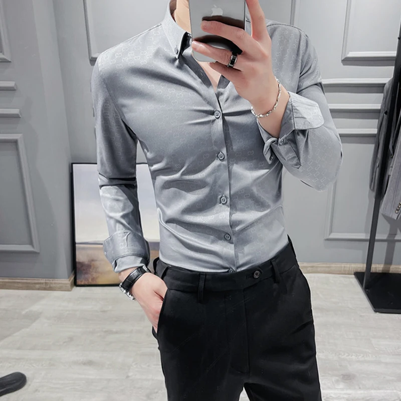 Men's Striped Long Sleeve British Fashion Slim Fit Formal Shirt High Quality Luxury Business Blouses Social Clothes
Men's Striped Long Sleeve British Fashion Slim Fit Formal Shirt High Quality Luxury Business Blouses Social Clothes