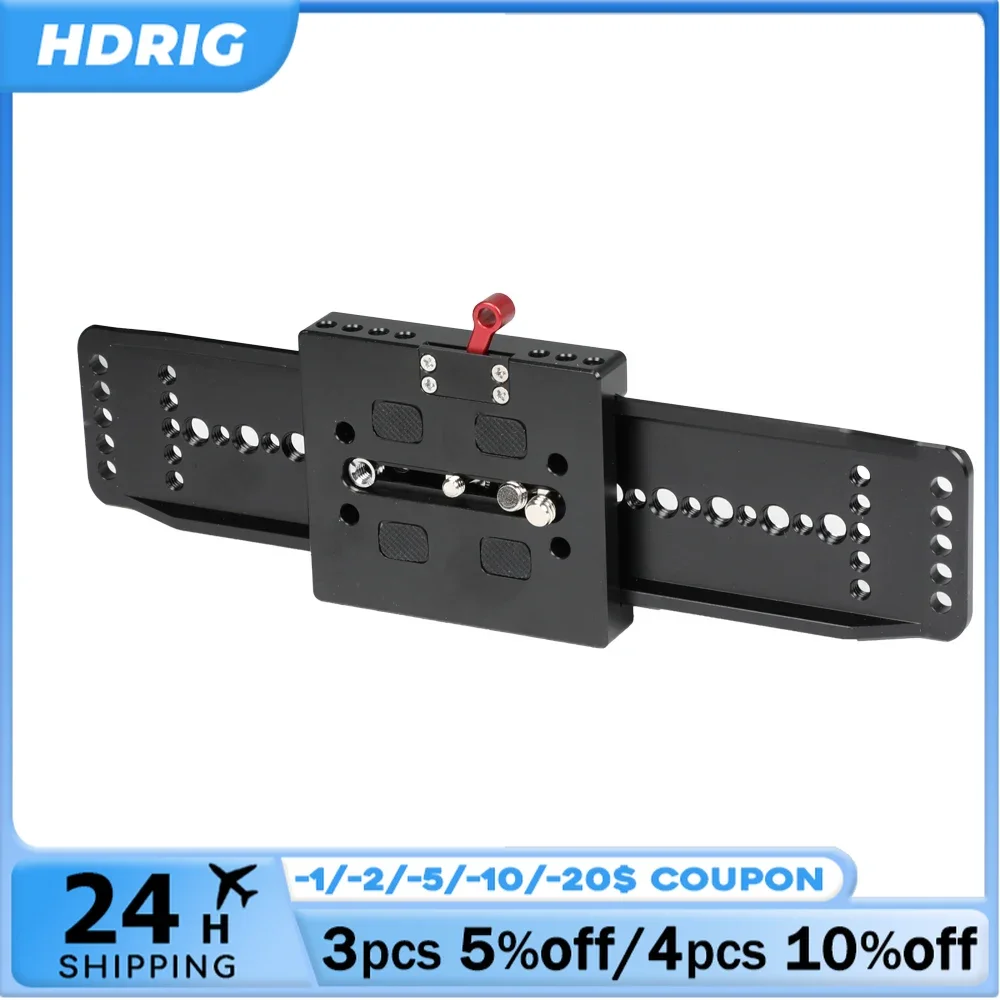 HDRIG Standard ARRI 12" Dovetail Bridge Sled Plate & Quick Release Baseplate For DSLR Camera / DV Camcorder
HDRIG Standard ARRI 12" Dovetail Bridge Sled Plate & Quick Release Baseplate For DSLR Camera / DV Camcorder