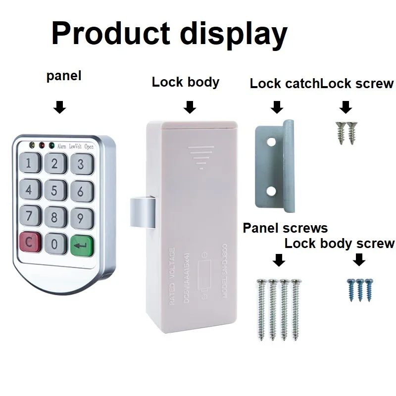 Keyless Digital Keypad Drawer Lock Password Unlock Cabinet Lock for File Cabinet Wardrobe Sauna/gym Locker Electronic Locks
Keyless Digital Keypad Drawer Lock Password Unlock Cabinet Lock for File Cabinet Wardrobe Sauna/gym Locker Electronic Locks