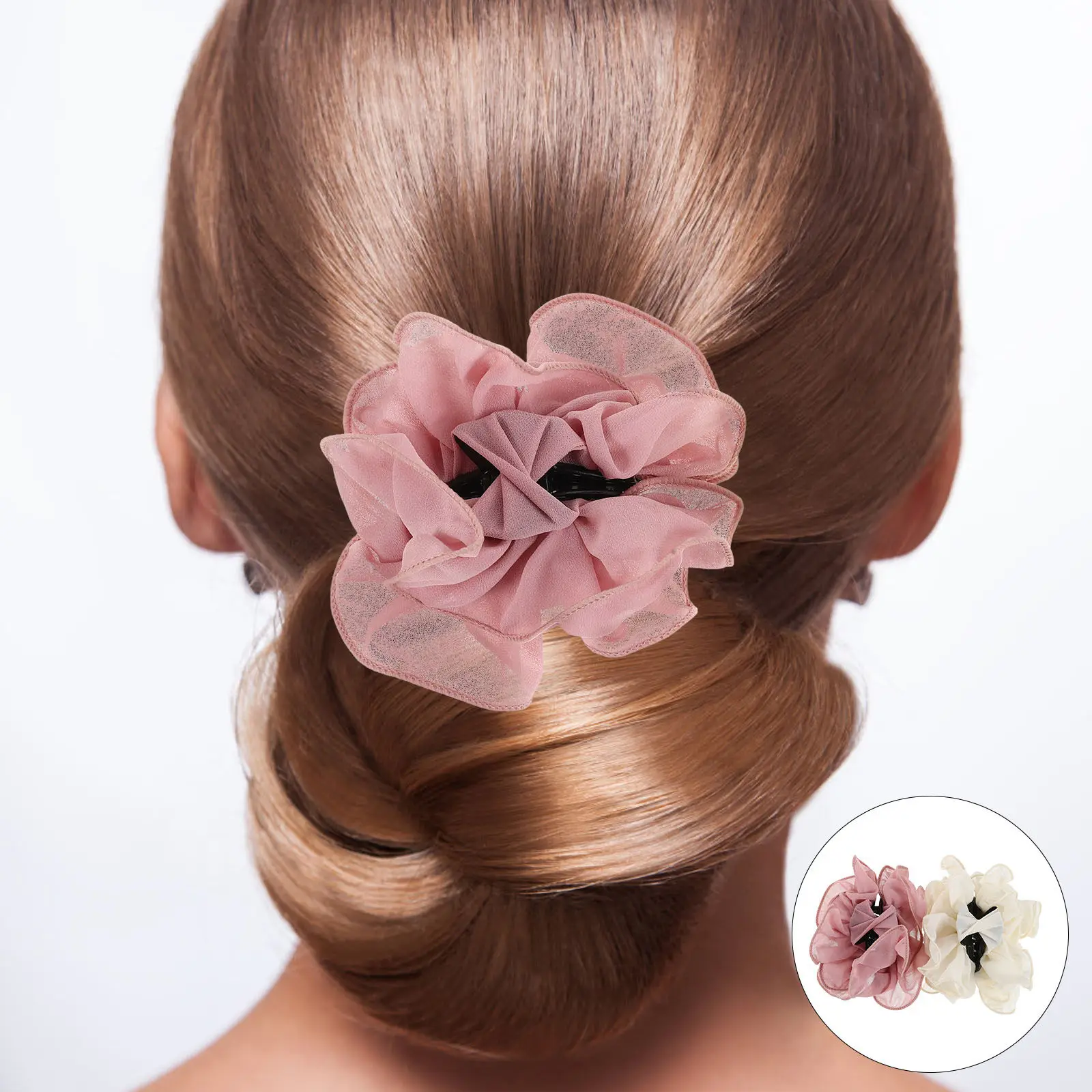 2Pcs Large Chiffon Flower Hair Claw Clips French Style Pink White Bridal Bridesmaid Wedding Formal Floral Hair Accessories
2Pcs Large Chiffon Flower Hair Claw Clips French Style Pink White Bridal Bridesmaid Wedding Formal Floral Hair Accessories