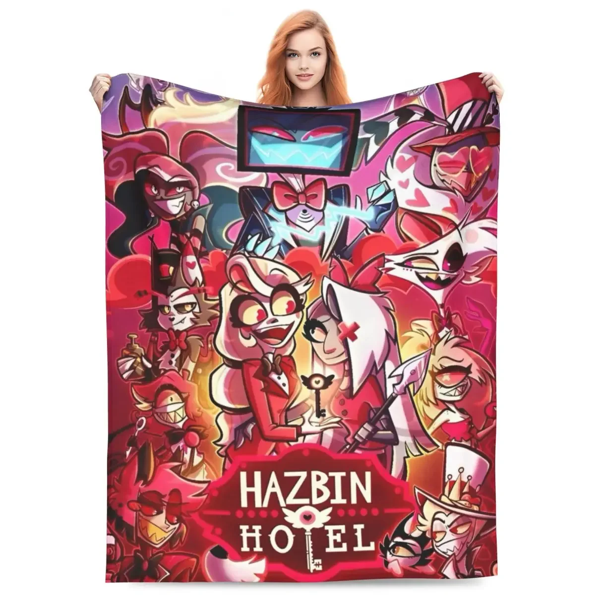 VOX HHazbin Hotel Alastor теплое мягкое одеяло для путешествий, офиса, плюшевое постельное белье, пледы, пушистый диван-кровать, фланелевое покрывало
VOX HHazbin Hotel Alastor теплое мягкое одеяло для путешествий, офиса, плюшевое постельное белье, пледы, пушистый диван-кровать, фланелевое покрывало