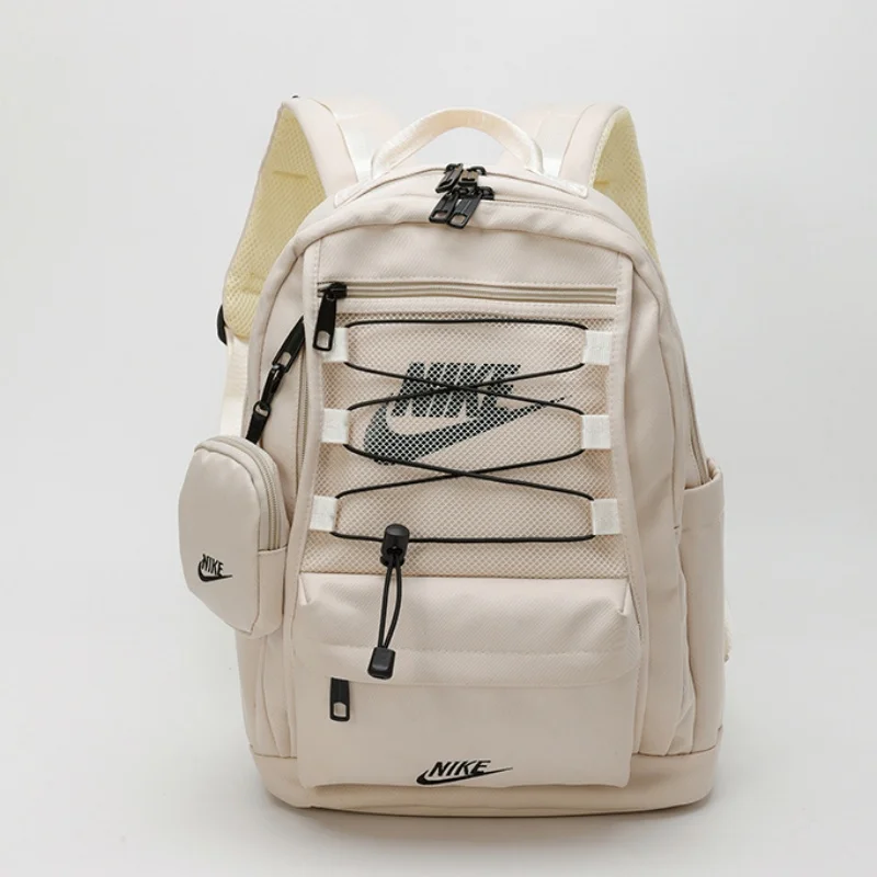 Nike Sports Bags Men and Women Fashionable Adjustable High Density Oxford Cloth Multi Pocket Shrink Rope Travel Backpacks White
Nike Sports Bags Men and Women Fashionable Adjustable High Density Oxford Cloth Multi Pocket Shrink Rope Travel Backpacks White