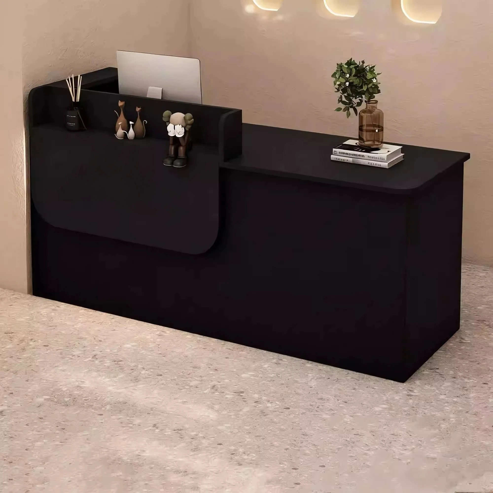 &c Minimalist Modern Beauty Salon Hair Clothing Store Cashier Counter Clothing Store bar Table Small Led Reception Desk Black
&c Minimalist Modern Beauty Salon Hair Clothing Store Cashier Counter Clothing Store bar Table Small Led Reception Desk Black