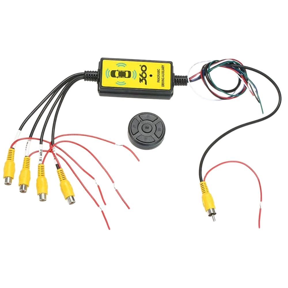 4To1 Car Panoramic 360 Camera Video Reversing Switch Box Car Blind Spot Camera Video Switch Box Wireless Remote
4To1 Car Panoramic 360 Camera Video Reversing Switch Box Car Blind Spot Camera Video Switch Box Wireless Remote