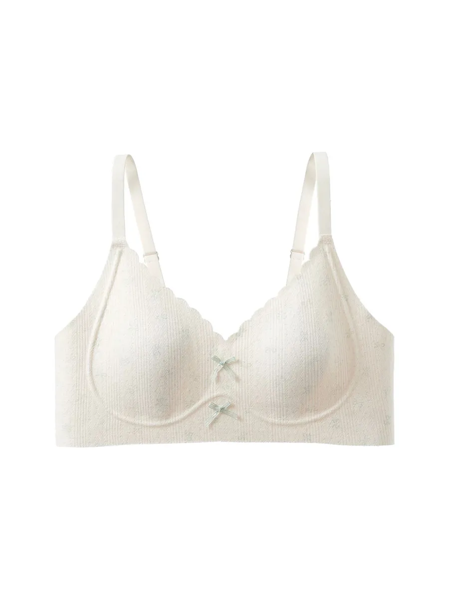 Seamless Floral Rabbit-Ear Cup Bra for Women, Thin Summer Style, Push-Up for Small Busts, Wire-Free, Lift & Anti-Sagging Bralett
Seamless Floral Rabbit-Ear Cup Bra for Women, Thin Summer Style, Push-Up for Small Busts, Wire-Free, Lift & Anti-Sagging Bralett