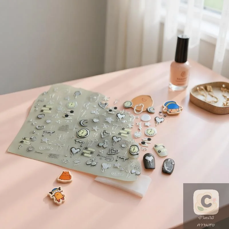 Silver Lava Annual Ring Cherry Clock Watch Starburst Love Heart Rate Chart Moon Star Line Bowknot Line Nail Art Stickers Decals
Silver Lava Annual Ring Cherry Clock Watch Starburst Love Heart Rate Chart Moon Star Line Bowknot Line Nail Art Stickers Decals