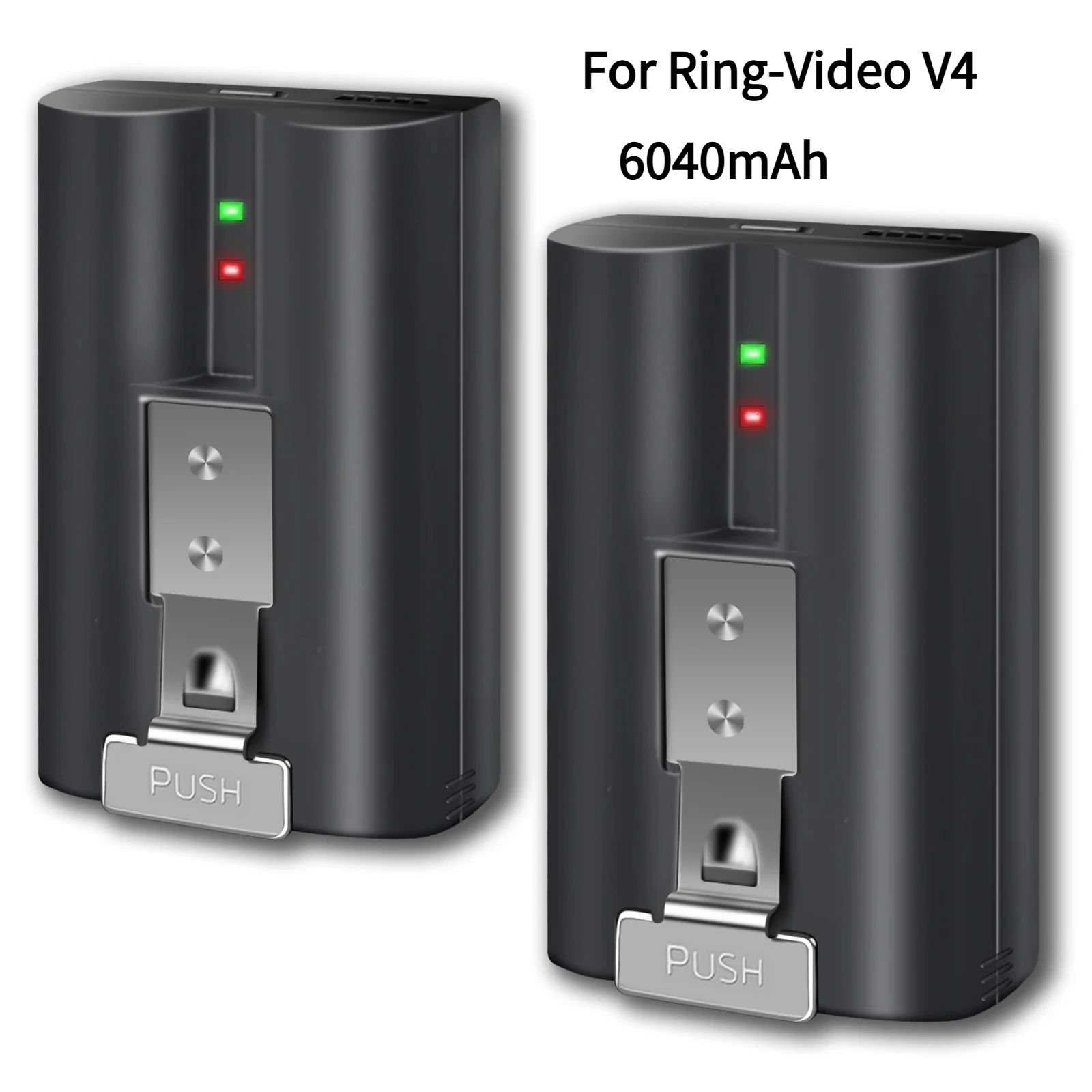 6040mAh Li-ion Battery For Ring-Video V4 Compatible with Ring Video Doorbell 4/3/2 Stick Up Cam Battery (2nd and 3rd Gen) 3.65V
6040mAh Li-ion Battery For Ring-Video V4 Compatible with Ring Video Doorbell 4/3/2 Stick Up Cam Battery (2nd and 3rd Gen) 3.65V