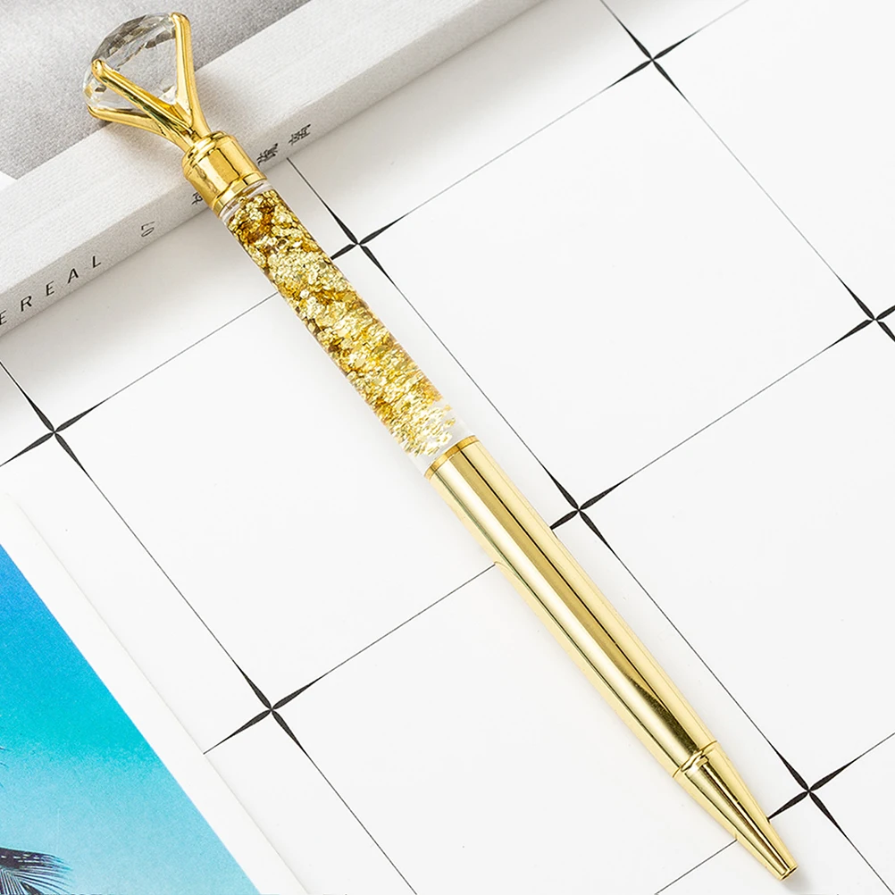 2pcs Metal Diamond Pen Gold Sparkling Crystal Ballpoint Roller Pen Smooth Writing For Office School Anniversary Gift Idea
2pcs Metal Diamond Pen Gold Sparkling Crystal Ballpoint Roller Pen Smooth Writing For Office School Anniversary Gift Idea
