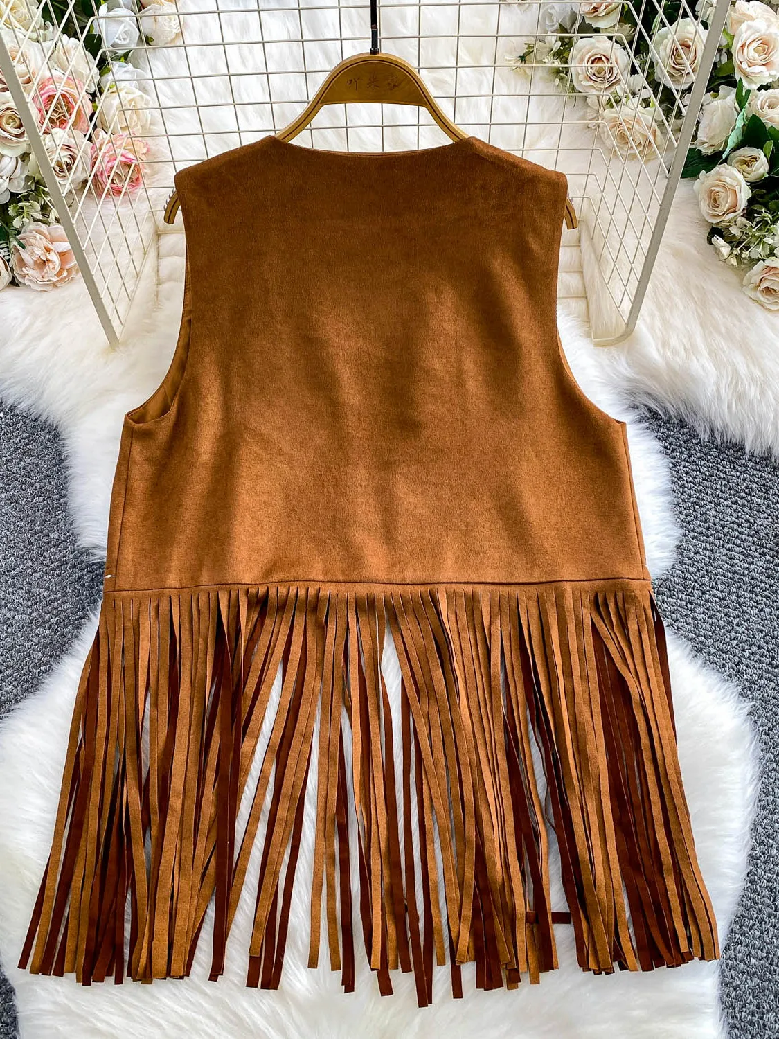 Retro Ethnic Sle Women's Vest Svel Long V-ne Lederer Floing Heavy Tassel Slimming Longline Top for Autumn
Retro Ethnic Sle Women's Vest Svel Long V-ne Lederer Floing Heavy Tassel Slimming Longline Top for Autumn