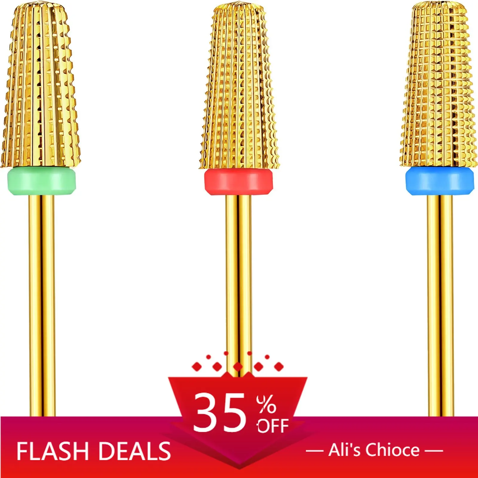 3/32" Tapered Nail Drill Bits 5 in 1 Multifunction E-file Bit for Cuticle Clean Acrylic Gel Nails Remover Manicure Accessories
3/32" Tapered Nail Drill Bits 5 in 1 Multifunction E-file Bit for Cuticle Clean Acrylic Gel Nails Remover Manicure Accessories