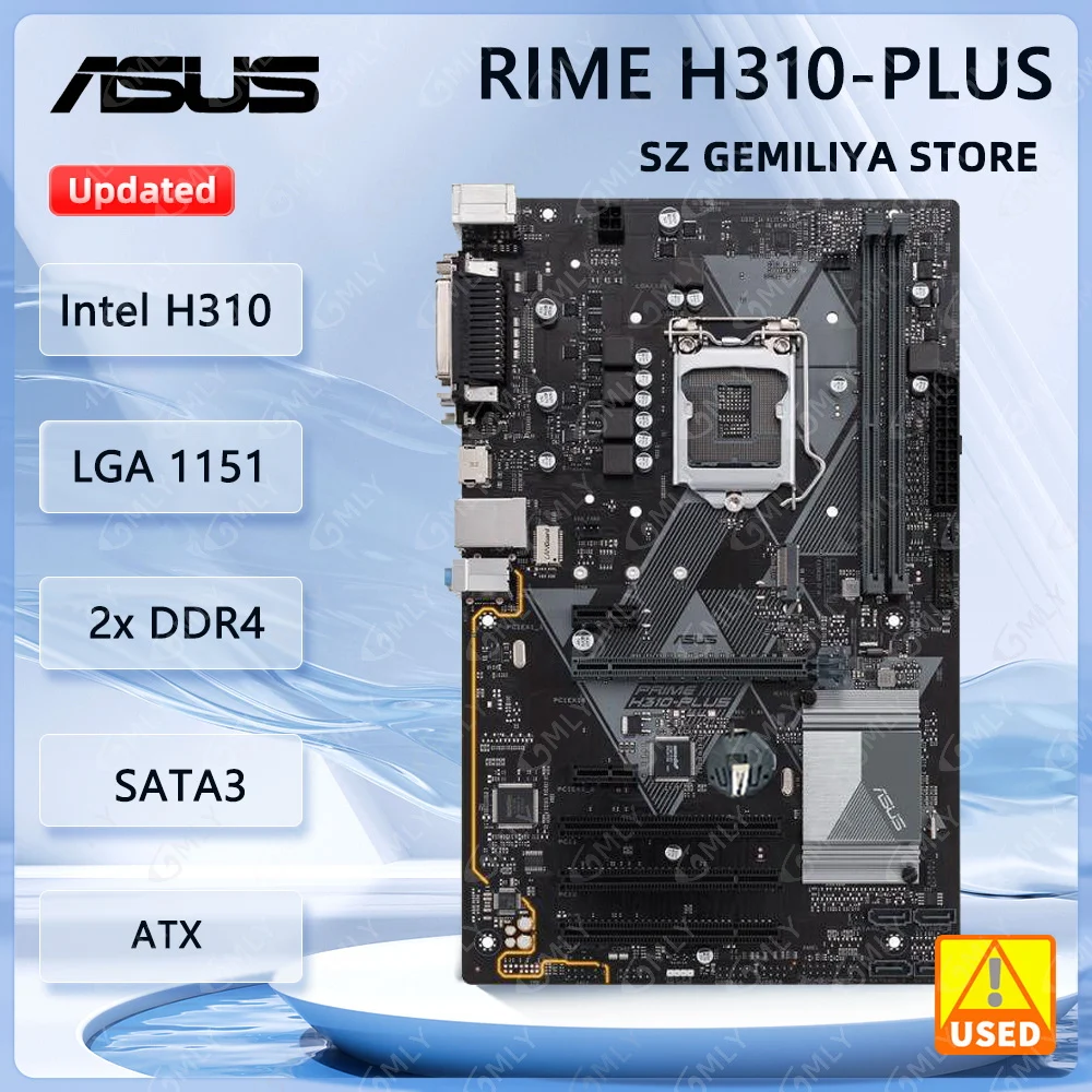 Asus PRIME H310-PLUS Motherboard LGA 1151 Intel H310 DDR4 32GB M.2 support 9100 8500 9400F 9600 9700 G5420 8300 9500 cpu ATX
Asus PRIME H310-PLUS Motherboard LGA 1151 Intel H310 DDR4 32GB M.2 support 9100 8500 9400F 9600 9700 G5420 8300 9500 cpu ATX