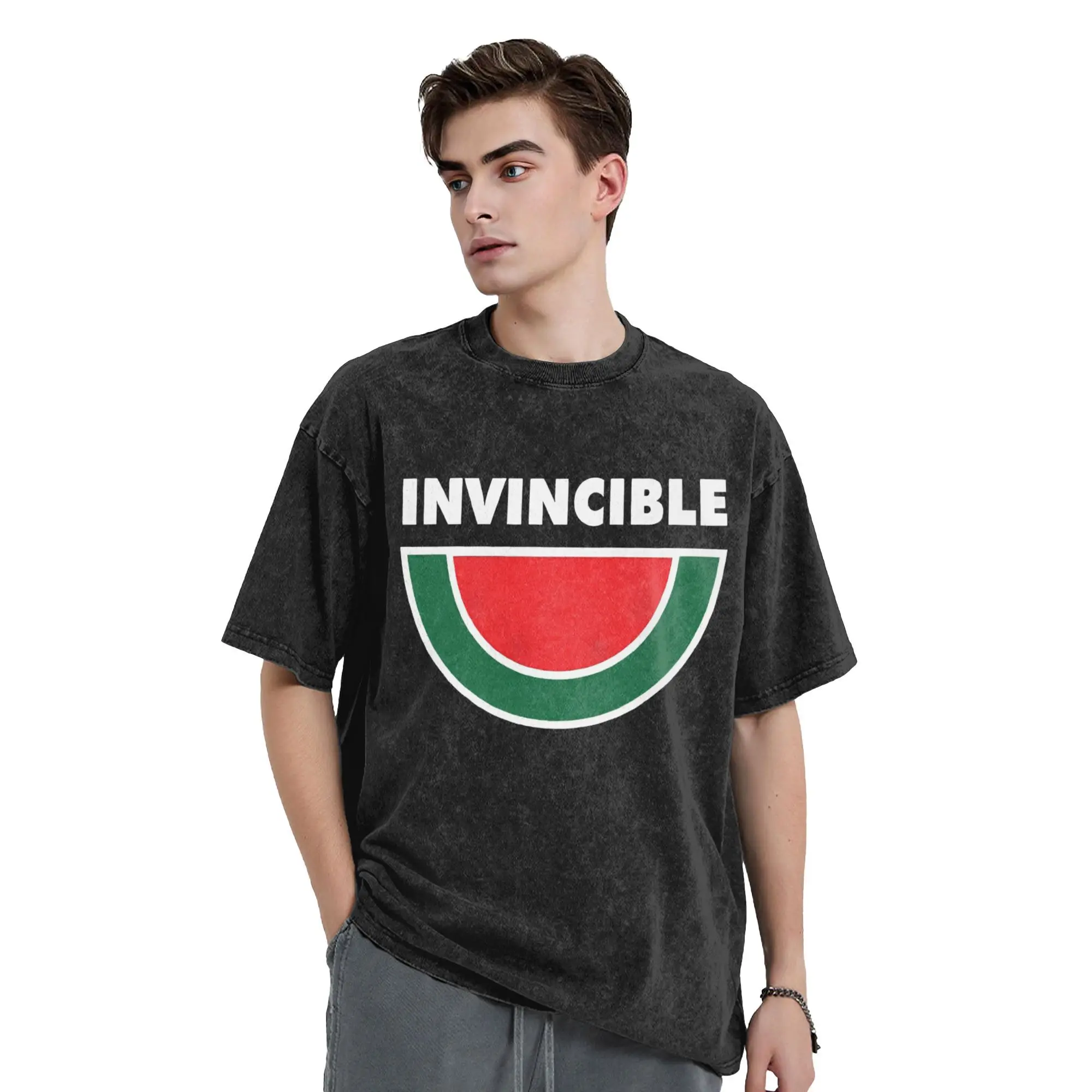 Invincible Watermelon Illustration Men's T Shirt Washed Leisure Tees Short Sleeve Crew Neck T-Shirt Cotton Plus Size Clothes
Invincible Watermelon Illustration Men's T Shirt Washed Leisure Tees Short Sleeve Crew Neck T-Shirt Cotton Plus Size Clothes