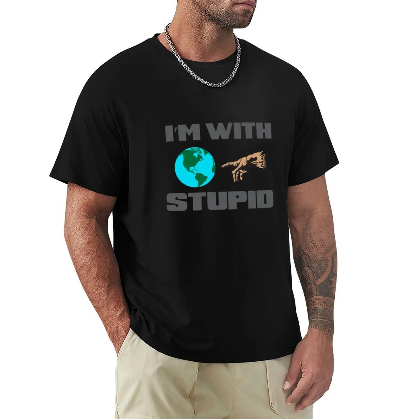 I'm with stupid T-Shirt Casual Holiday Short Sleeve Tee
I'm with stupid T-Shirt Casual Holiday Short Sleeve Tee