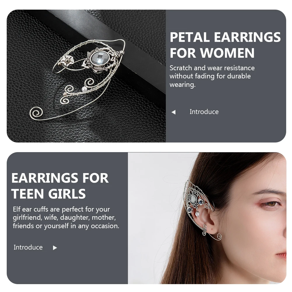 Fairy Cuff for Women Alloy Vintage Petal Cuffs No Piercing Lightweight Elf Earrings Teen Girls Gift Ear Wrap Earrings Full Ear
Fairy Cuff for Women Alloy Vintage Petal Cuffs No Piercing Lightweight Elf Earrings Teen Girls Gift Ear Wrap Earrings Full Ear