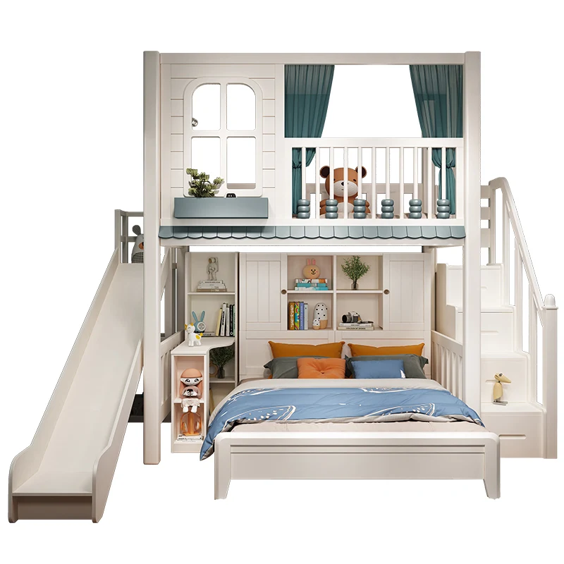 All solid wood children's bed upper and lower beds staggered 1.8 meters upper and lower bunk double-layer boy
All solid wood children's bed upper and lower beds staggered 1.8 meters upper and lower bunk double-layer boy