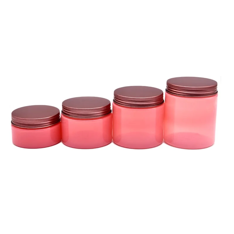 24Pcs Cosmetic Jar Empty Clear Pink Packaging Pot 100g 150g 200g 250g Aluminum Bronze Lid Portable Refillable Cream Containers
24Pcs Cosmetic Jar Empty Clear Pink Packaging Pot 100g 150g 200g 250g Aluminum Bronze Lid Portable Refillable Cream Containers