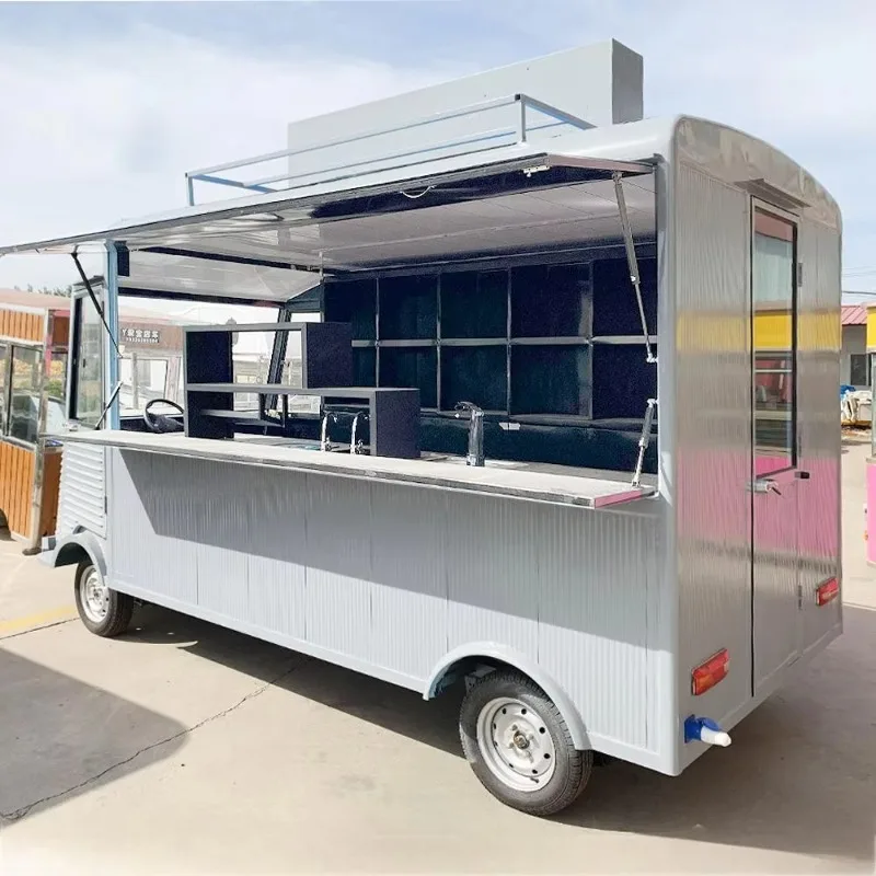 Mobile Coffee Shop Hot Dog Snack Fast Food Cart Ice Cream Truck Vendor Electric Retro Food Truck With Full Kitchen
Mobile Coffee Shop Hot Dog Snack Fast Food Cart Ice Cream Truck Vendor Electric Retro Food Truck With Full Kitchen